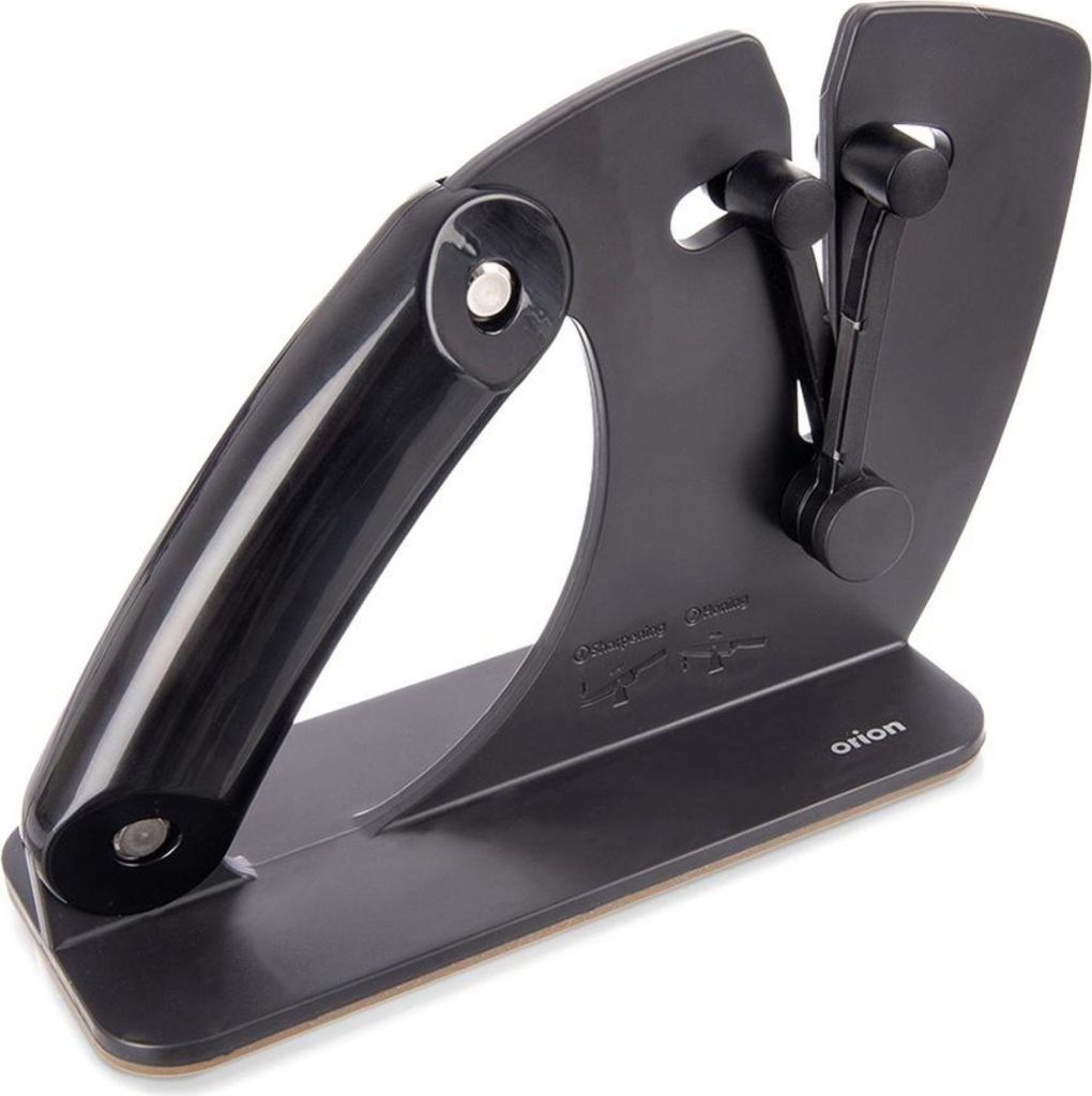 Orion | Messerschärfer - 2in1 - für Stahl- und Keramikmesser - Automatischer Schleifwinkel - 20x7,5x13 cm