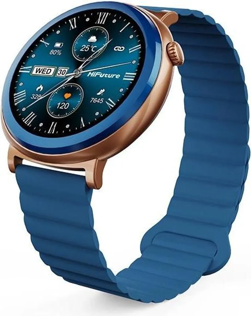 Smartwatch Elegante HiFuture Aurora Blu - Display AMOLED 1.43" - 3