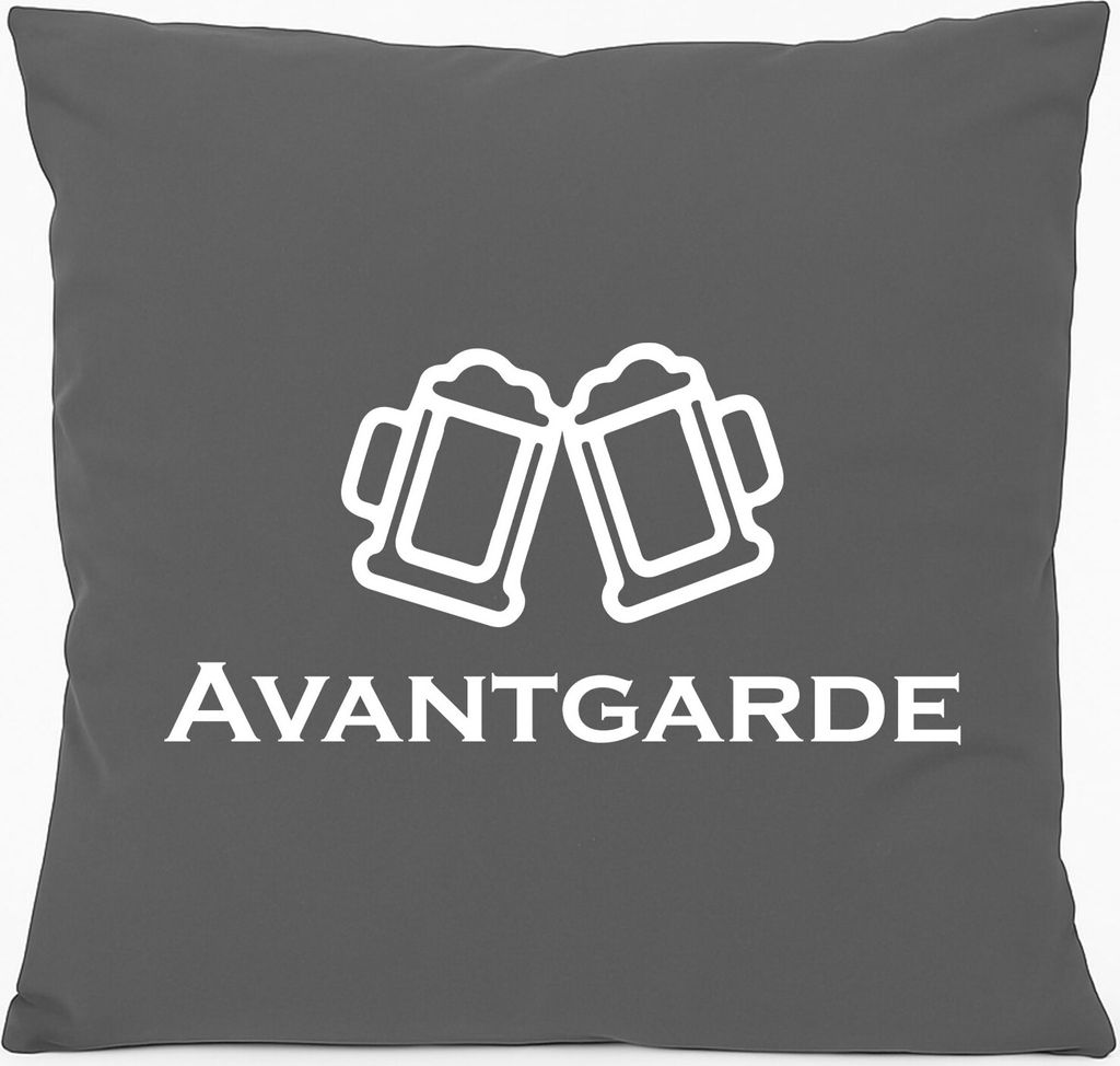 Huuraa Kissen Avantgarde Schützenfest 40x40cm mit Füllung Steel Grey Baumwolle Dekokissen Geschenkidee