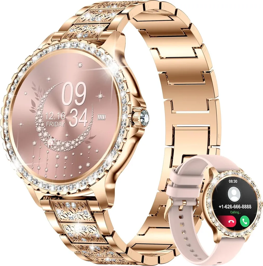 Regalo Donna Ideale: Smartwatch Diamante con Funzione Chiamata