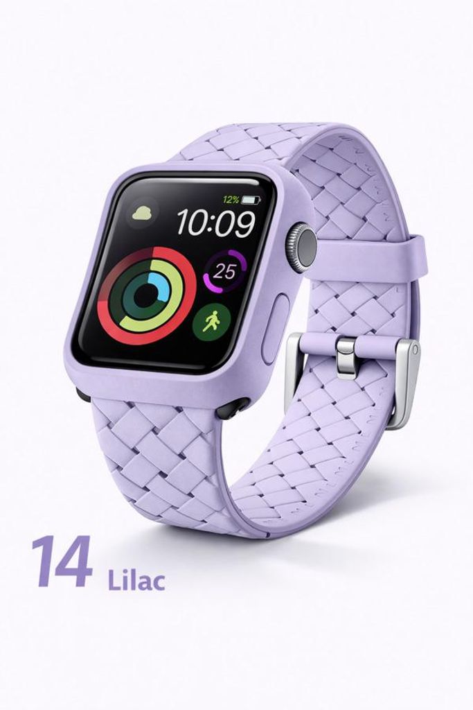 Apple Watch Silikon Armband + Case Bumper Hülle - Für Apple Produktbild 