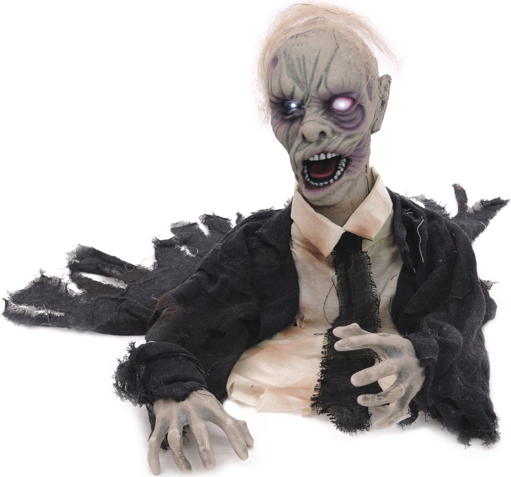EUROPALMS Halloween Zombie, animiert 43cm Produktbild 