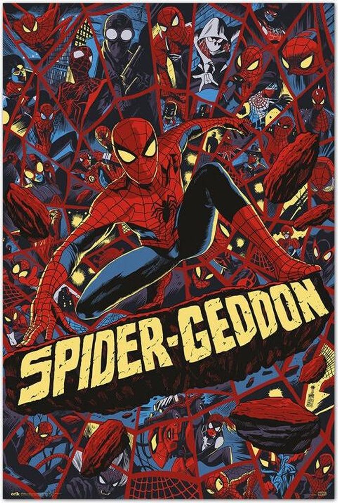 Spiderman Spider-Geddon Poster, 24x36 Inches, Wall Art