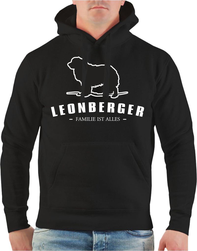 Herren Kapuzenpullover Leonberger - Familie ist alles