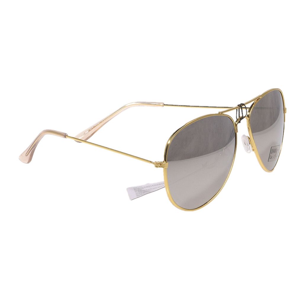 Piloten Brille verspiegelt Silber - Gold Produktbild 