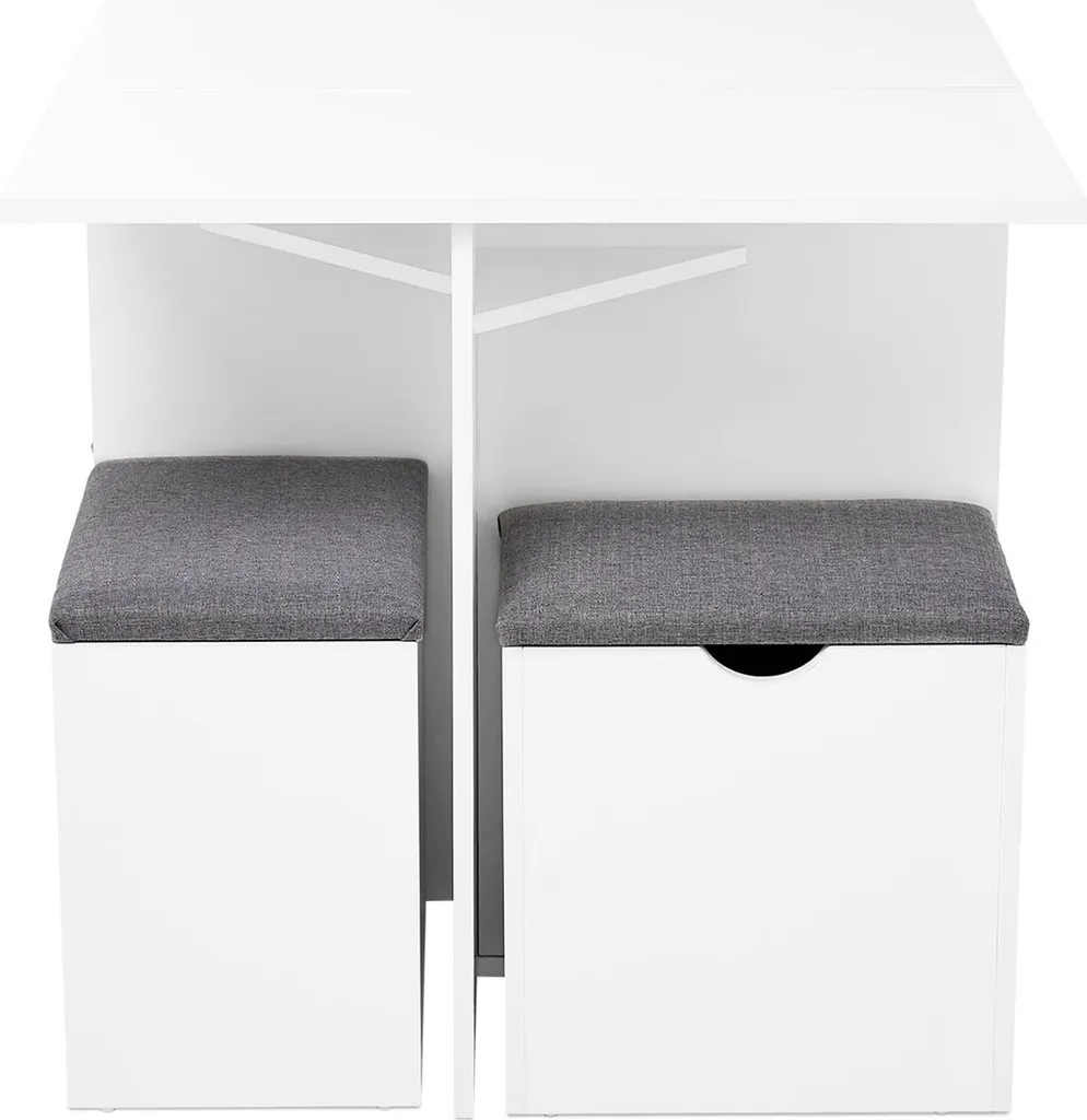 Mondeer Ensemble Table à Manger avec 4 Tabourets de Rangement Pratiques - 14