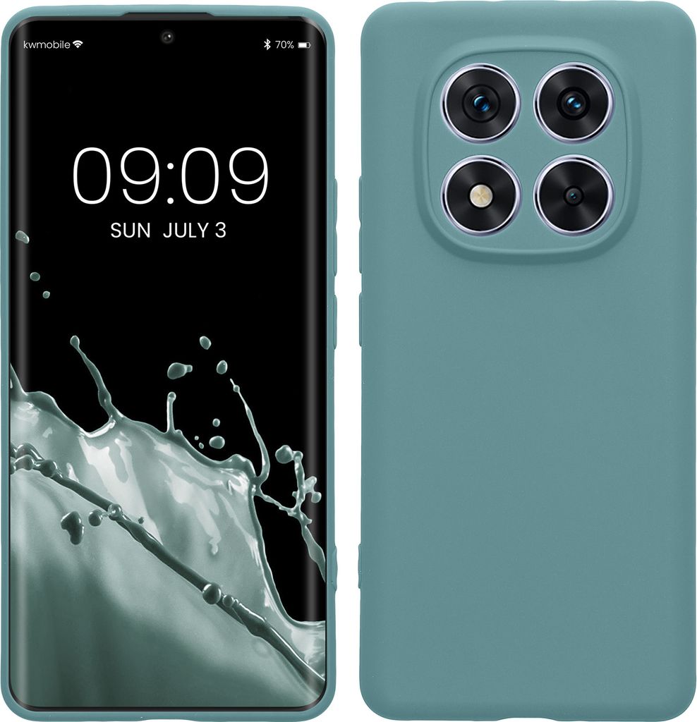 kwmobile Handyhülle kompatibel mit Xiaomi Redmi Note 14 Pro 5G / Poco X7 Hülle - Handy Case aus weichem Silikon in Arctic Night