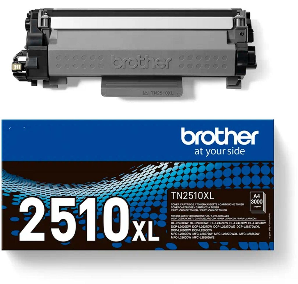 Original Brother Toner TN-2510XL Tonerkartusche Schwarz Produktbild 