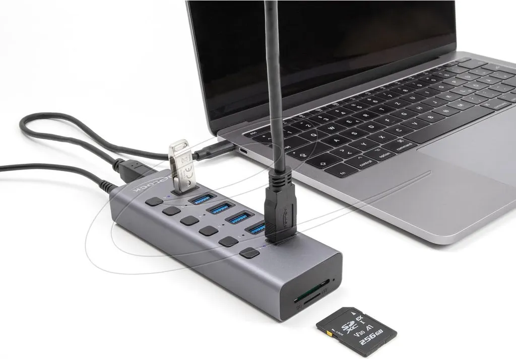 Hub USB 6 Ports 5Gbps Delock : Solution aux Manques de Ports et SD