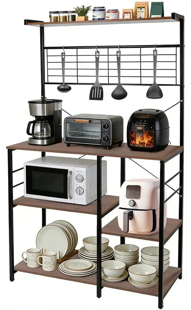 Meuble de rangement pour micro-ondes en bois vert clair 90x40x40 cm