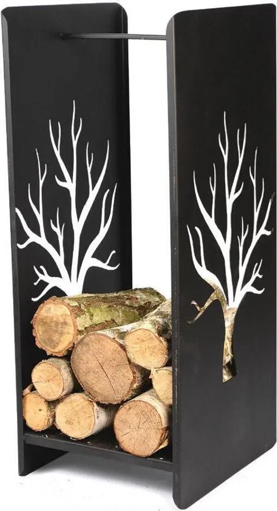Cestino Legno 100 cm Taglio Laser Albero | Idea Regalo Casa Nuova