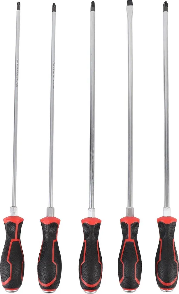 Tournevis longs de 45cm pour mécanique auto PH PZ tête magnétique 5pcs