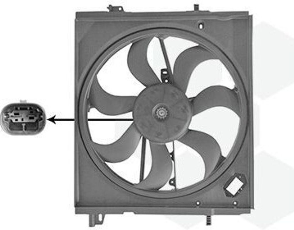 VAN WEZEL 3391746 Lüfter Motorkühlung Kühlerlüfter für Produktbild 