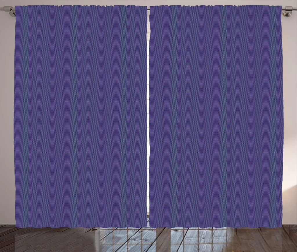 Rideau Violet 280x225 cm Anti-Regards pour Salon avec Fixation Universelle