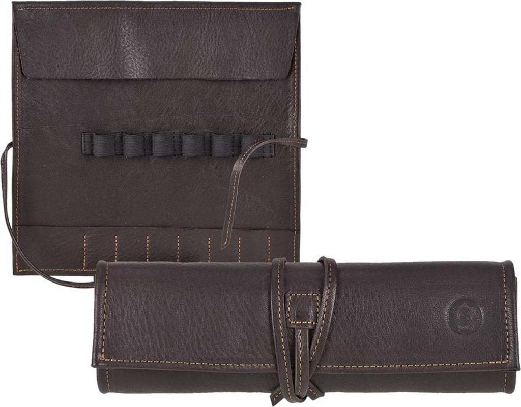 Sonnenleder Rollmäppchen Stifterolle Leder Stifteetui Fichte Stiftrolle mocca braun 801-387-77