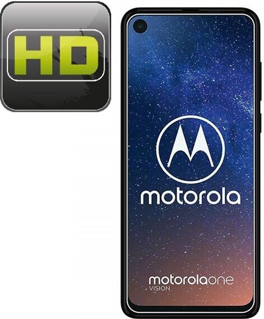 2x Displayschutzfolie für Motorola Moto One Vision Schutzfolie HD Ultra KLAR
