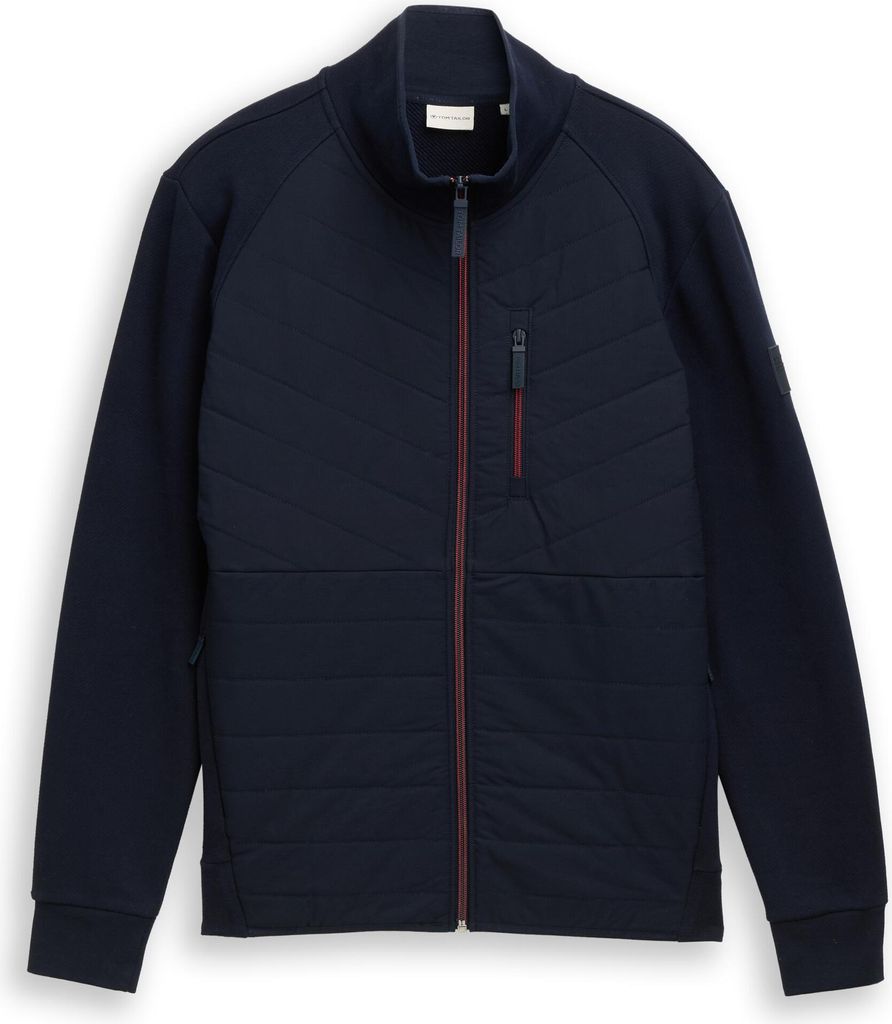 Hybrid Sweatjacke mit Steppung