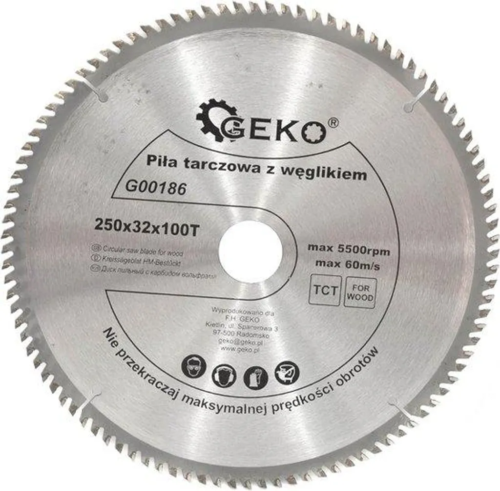Lame scie circulaire bois 250 mm 100 dents pour coupes transversales