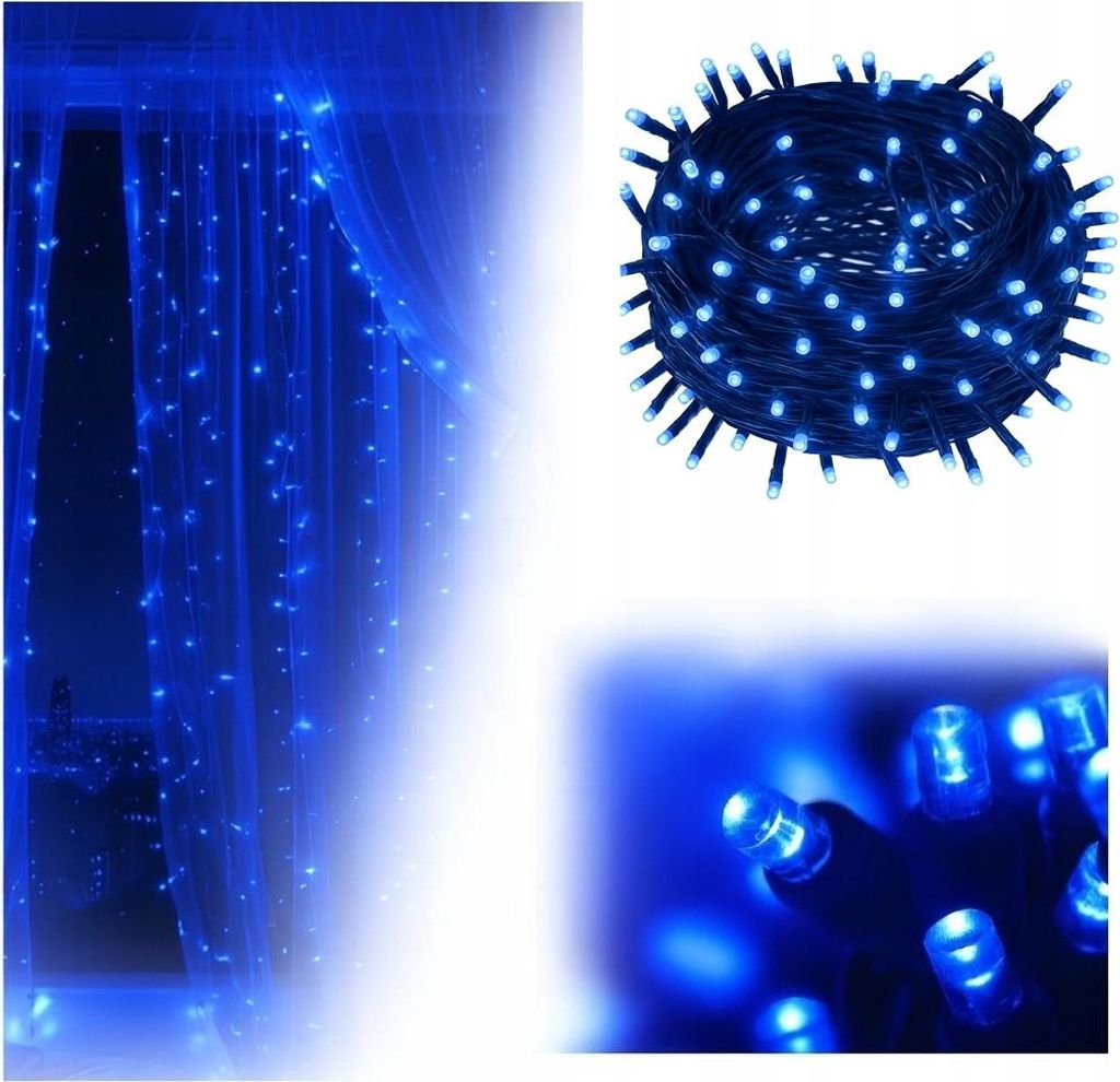 Lichterkette - 54 M - 1000 Leds - Blaue Lichter - Produktbild 