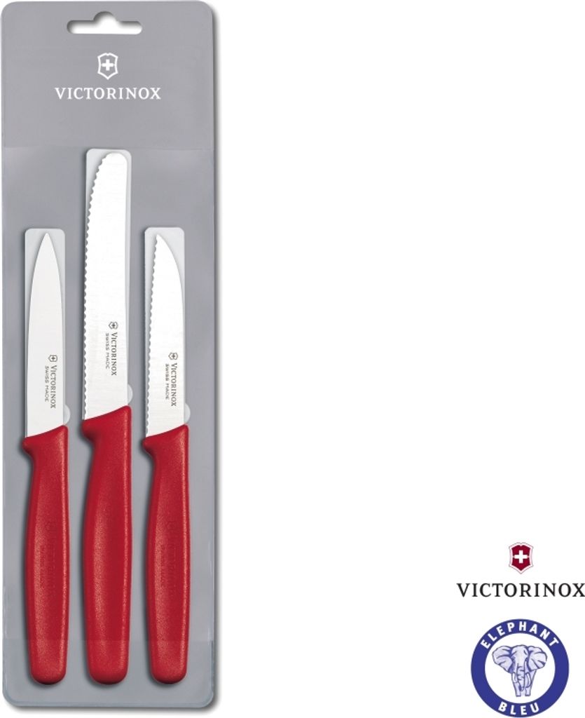 Victorinox Gemüsemesser-Set 3tlg., rot Produktbild 