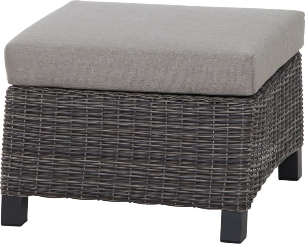 Siena Garden Loungehocker Corido SE Alu, Geflecht, inkl. Kissen