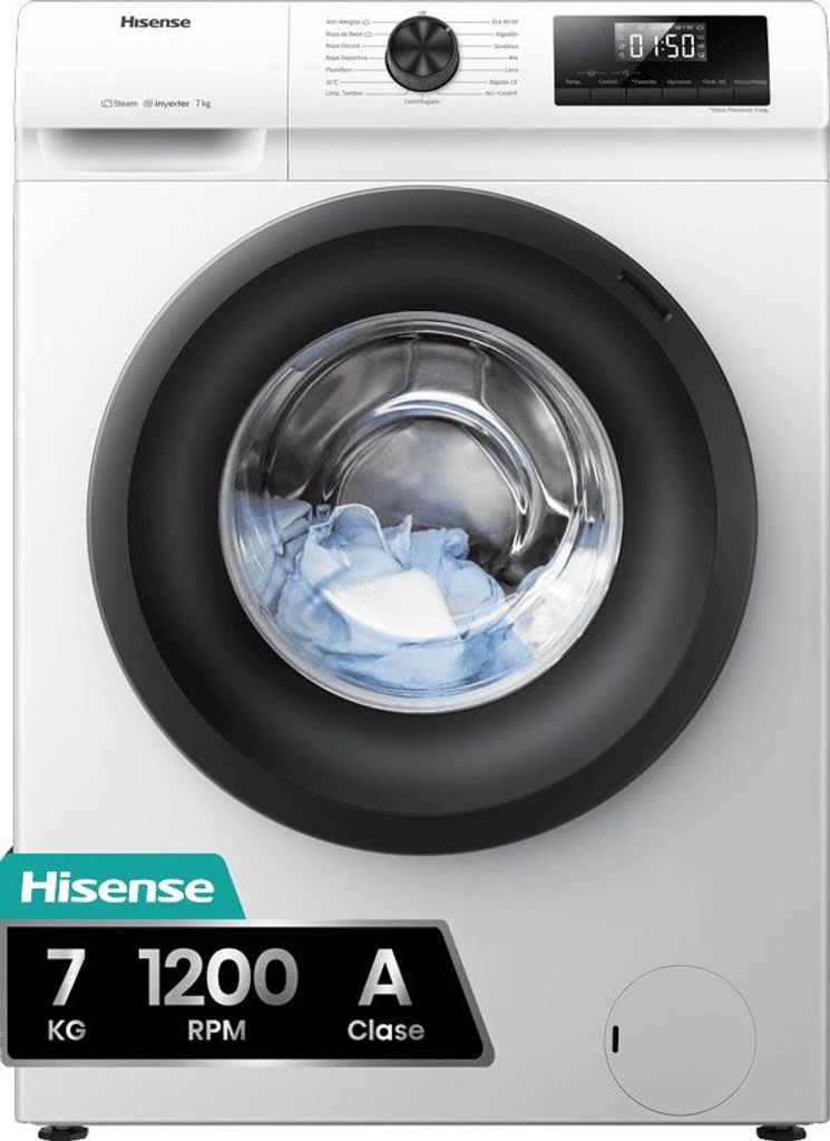 Hisense WFQP701219VM lavatrice Caricamento frontale 7 kg Immagine del prodotto 