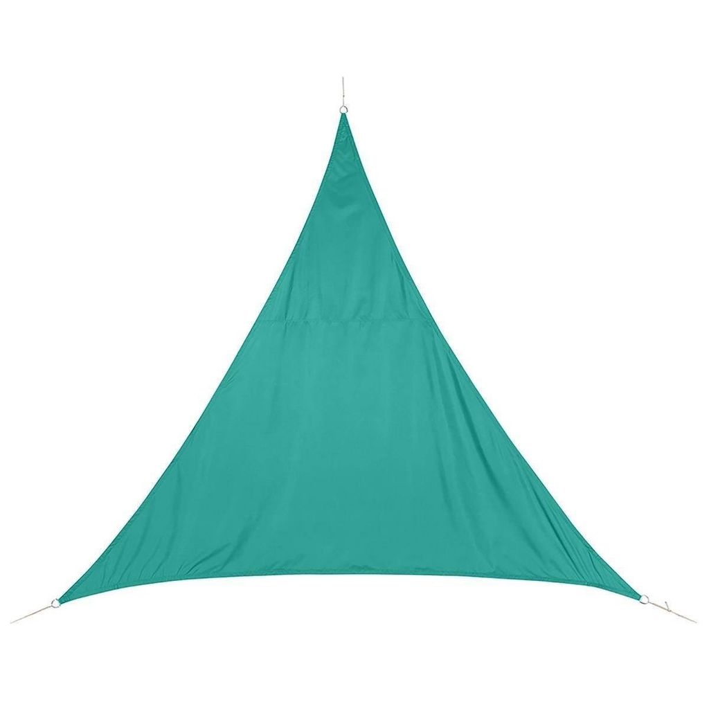 Dreieckiges sonnensegel "curacao" smaragdgrün 5x5x5m aus polyester - Hespéride