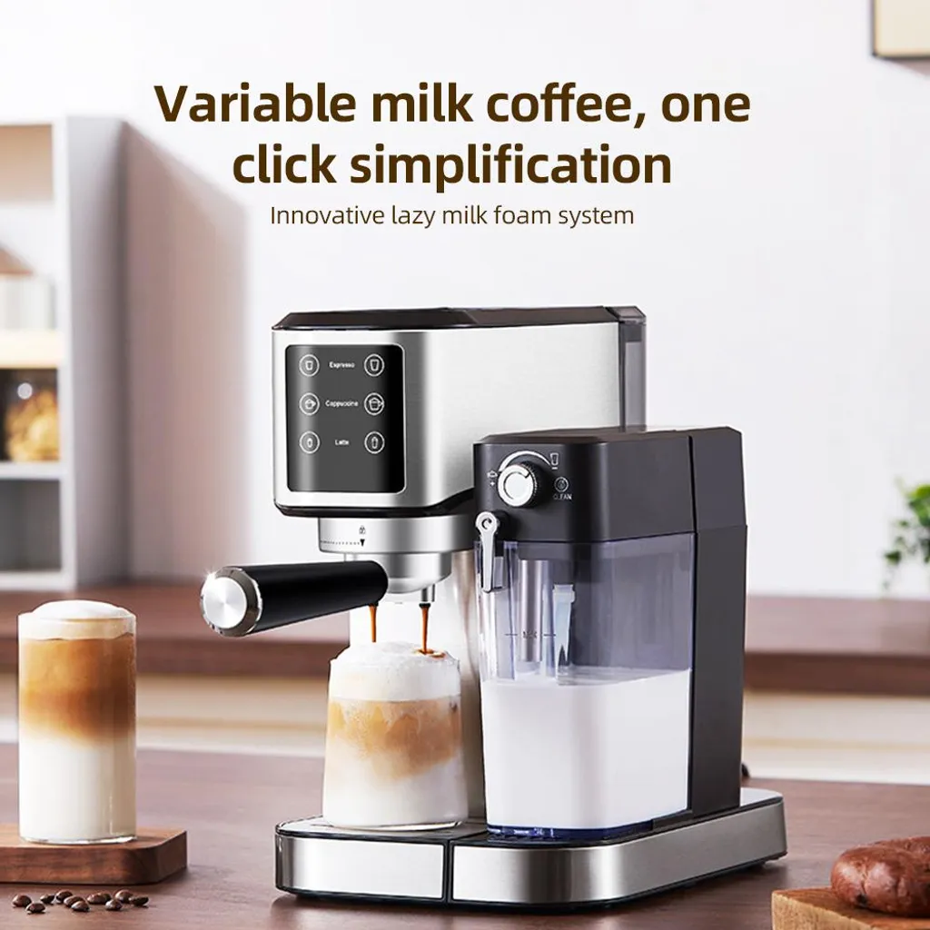 Cafetière expresso compacte 1350W et mousseur automatique pour Latte