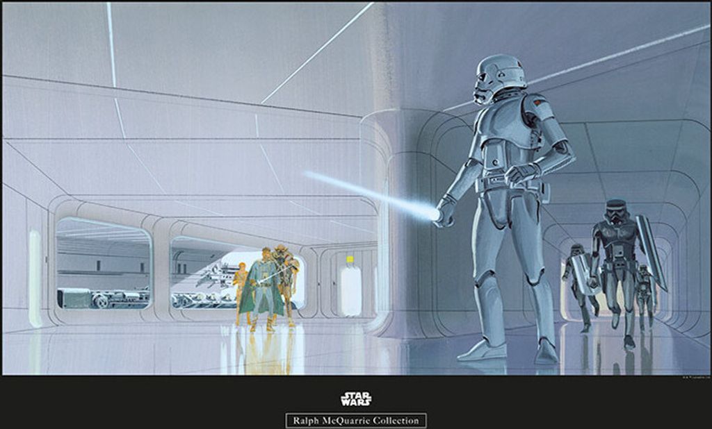 Wandbild - Star Wars Classic RMQ Stormtrooper Hallway - Produktbild 