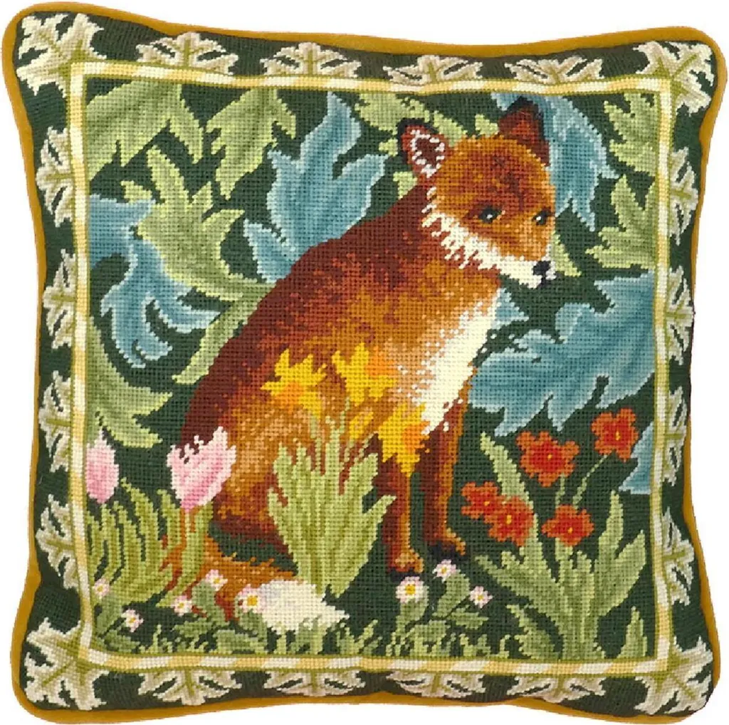 Kit Tapisserie Canevas pré-imprimé Woodland Fox Bothy Threads TAC10