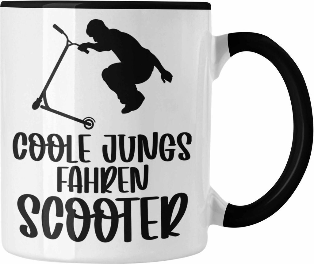 Trendation - Scooter Roller Fahrer Geschenk Tasse Scooterfahrer Geschenkidee Scooting Geschenkidee Jungs Profi Scooterfahrer Pro Grafik Stunts Jung...
