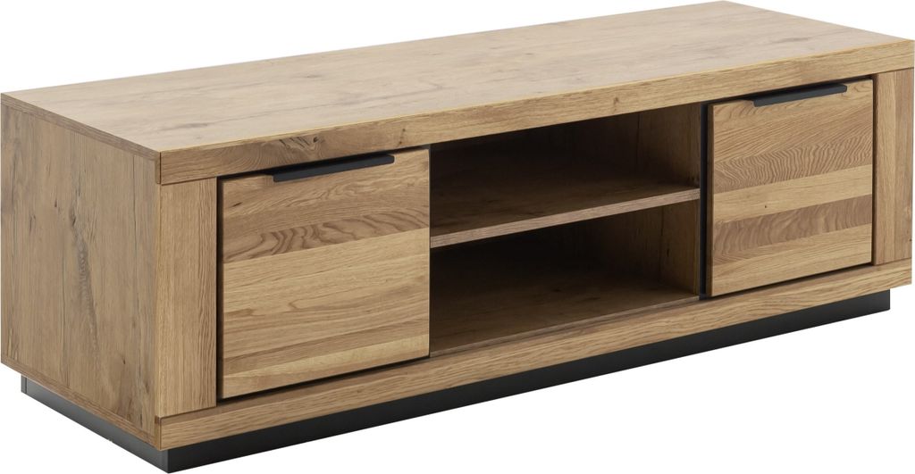 Lowboard >GRENO< in natur geölt, Wildeiche teilmassiv - 163x52x54cm (BxHxT)