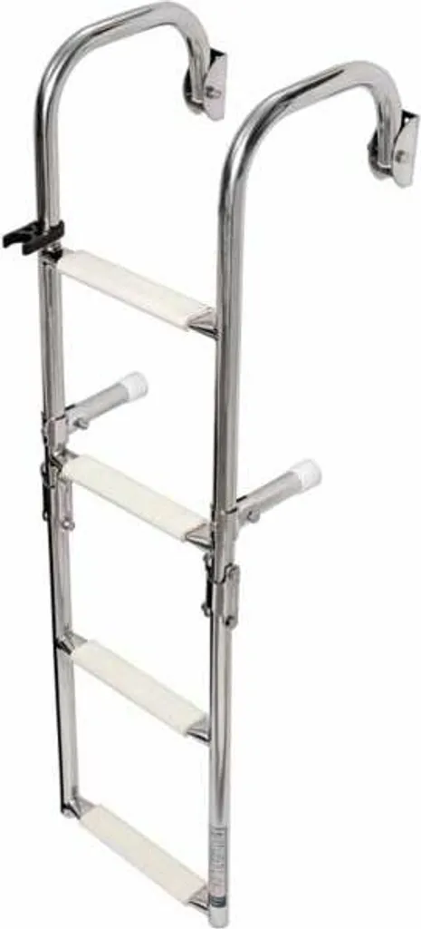 Échelle pliante 3 niveaux pour travaux en hauteur avec accroches courbes