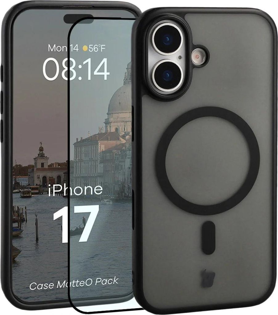 Schutzhülle mit Magnetring + gehärtetem Glas für iPhone 17, Produktbild 