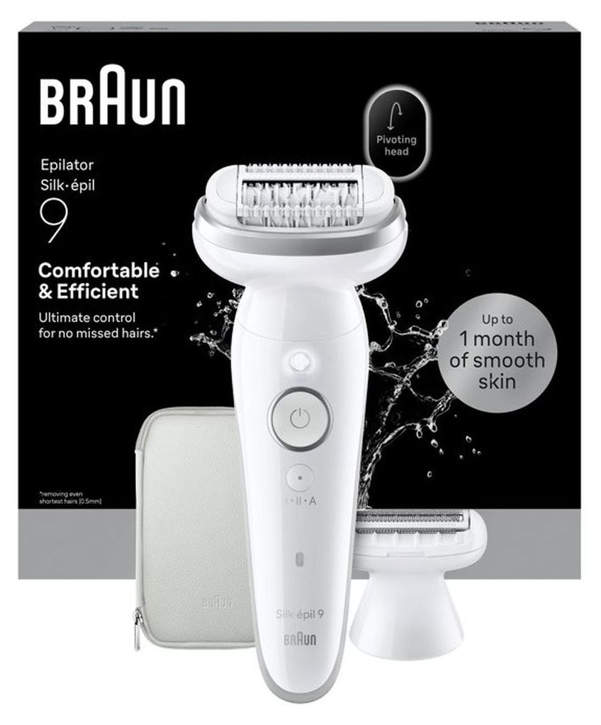 Braun Silk-épil 9 Silk·épil 9 9-030, Weiß, 40 Pinzette, Produktbild 