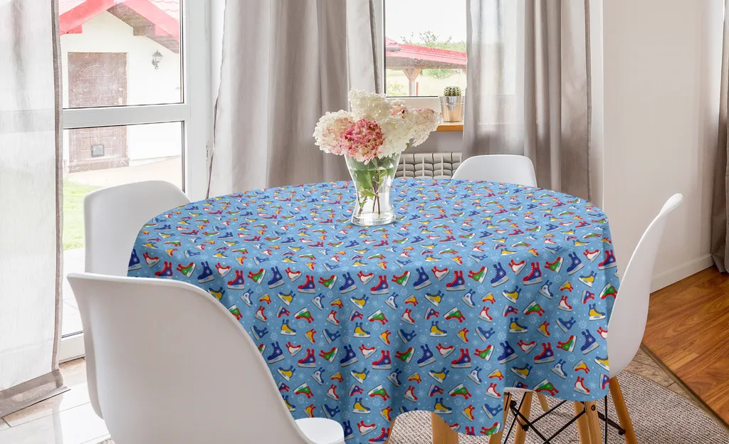 Tovaglia Rotonda 150 cm Antimacchia ABAKUHAUS - Ideale per Famiglie