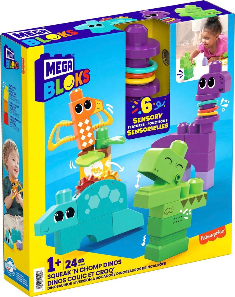 Mega Bloks Fisher-Price Squeak'N Chomp Dinos Obrázek produktu 