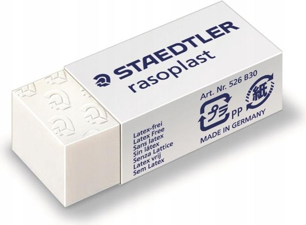 STAEDTLER Kunststoff Radierer rasoplast B30 weiß