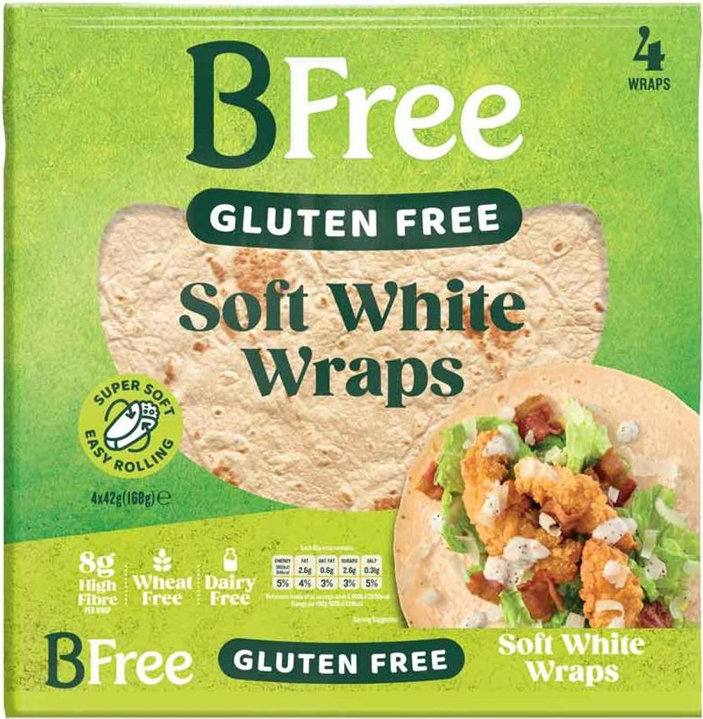 BFree Soft White Wraps 4x42g