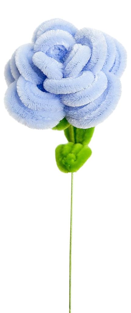 Pfeifenreiniger-Rose, handgefertigt, dekorativ, aus Plüsch, gedreht, verwelkt nie, künstliche Blume, Heimdekoration, Weihnachtsgeschenk
