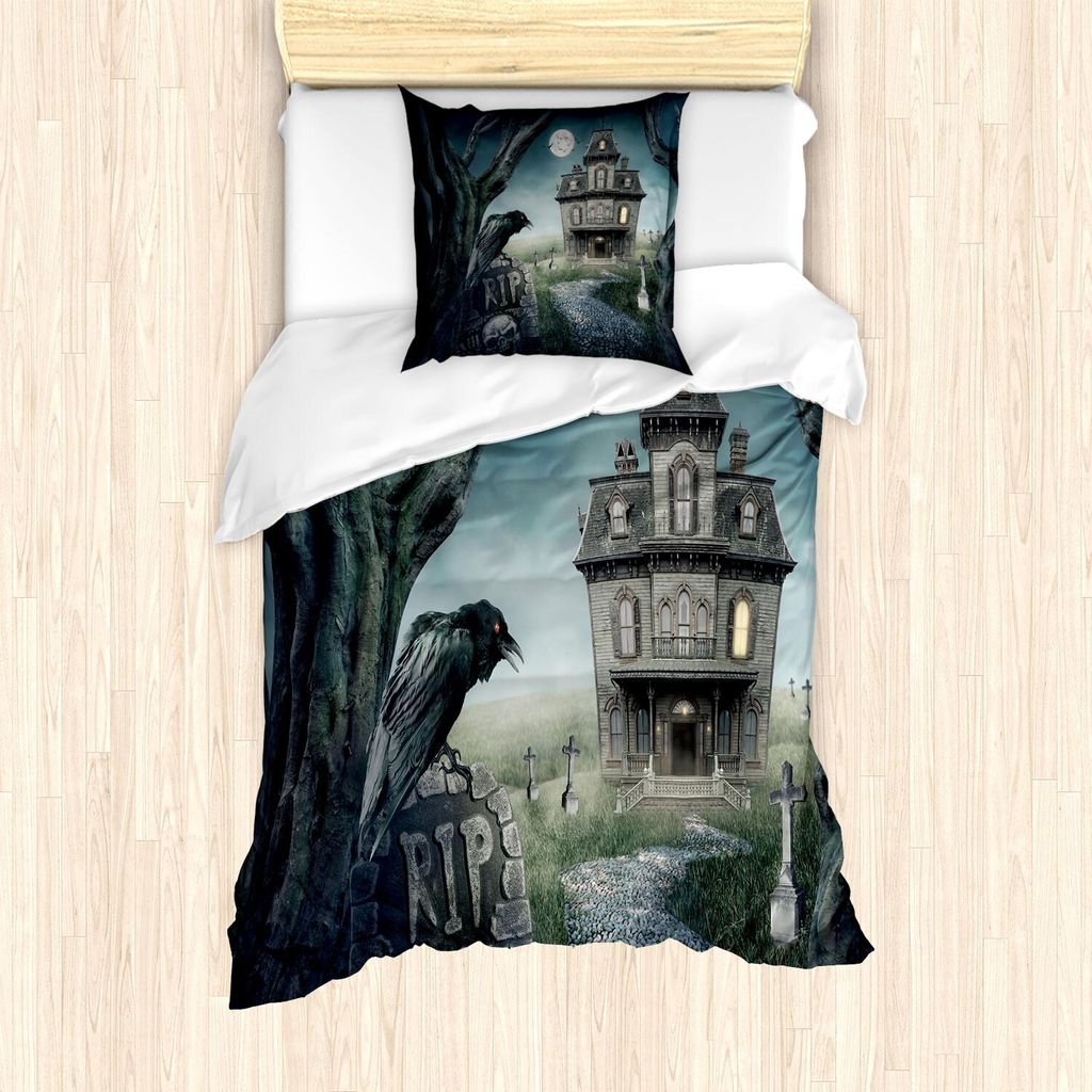 ABAKUHAUS Halloween Bettbezug Set, Digitale Illustration Produktbild 