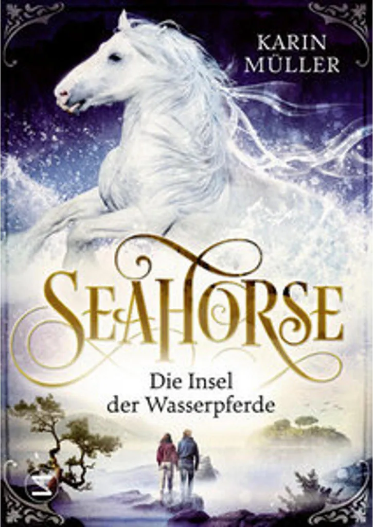 Seahorse L'île des chevaux aquatiques - Détails peints à la main 20cm