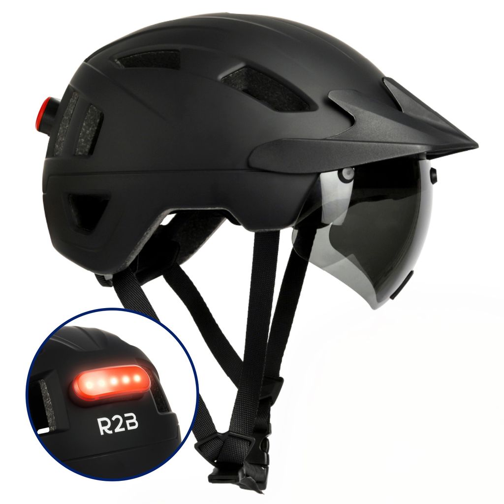 R2B Speed Pedelec Helm NTA 8776 met LED - Maat L 58-61 cm Productafbeelding 