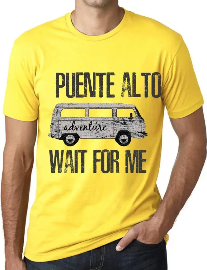 Herren Grafik T-Shirt Abenteuer warten auf mich in Puente Alto – Adventure Wait For Me In Puente Alto – Öko-Verantwortlich Vintage Jahrgang Ku...