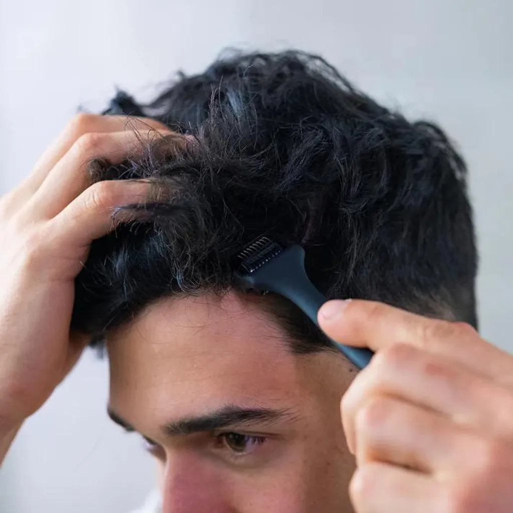 Traitement pour Cheveux Clairsemés - Set Sérum et Rouleau Stimulateur