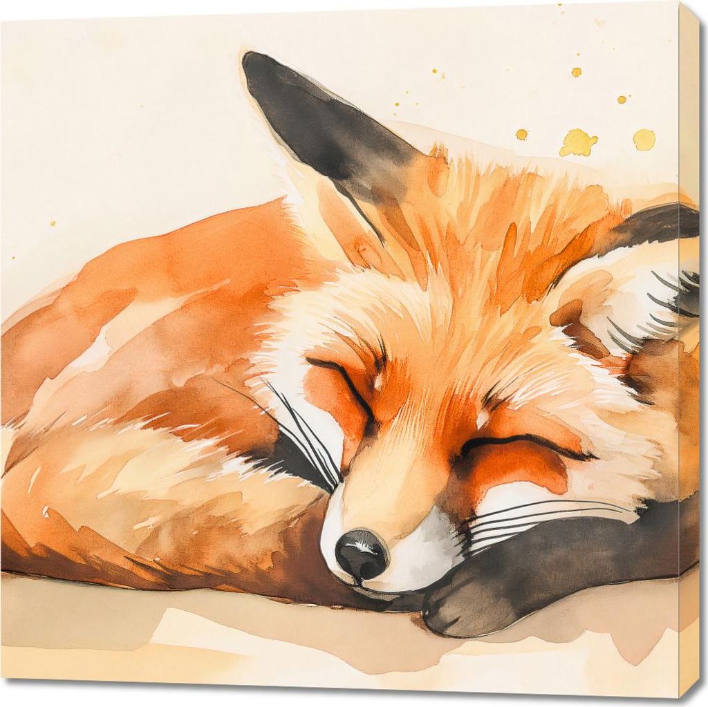 Bild 90x90cm Aquarell Idylle