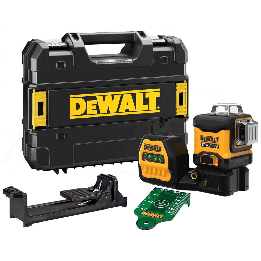 Dewalt DCE089NG18-XJ Grüner Strahl Multi-Linien-Laser 12V/18V XR 3X360
