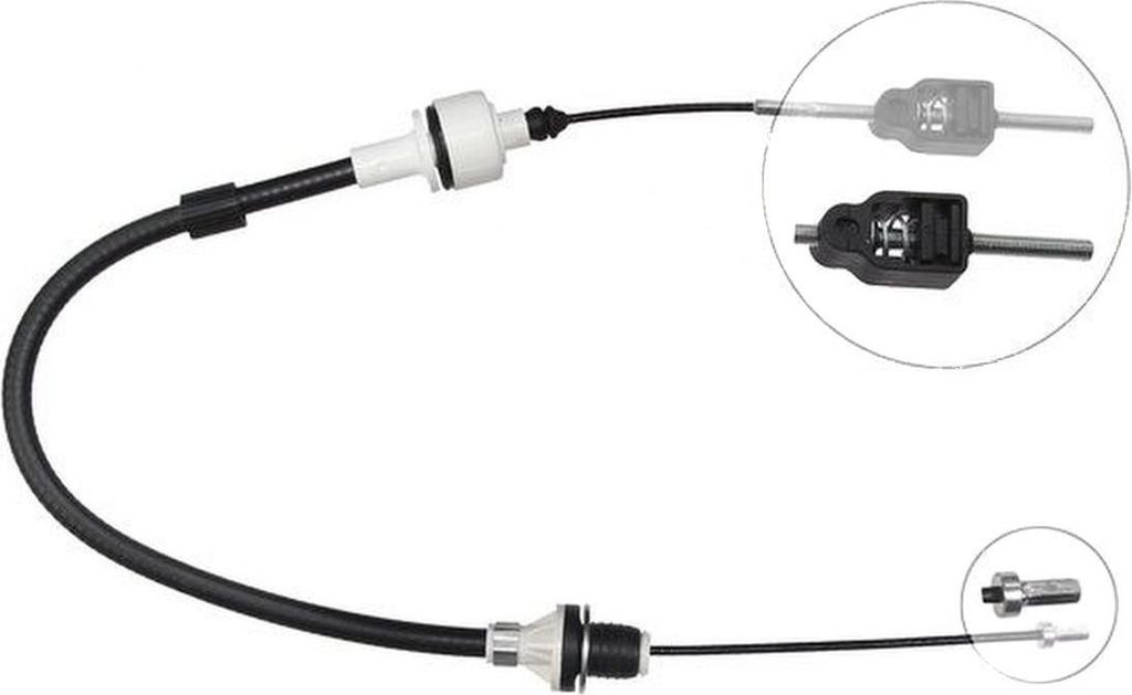 Seilzug Kupplungsbetätigung pendelnd 823 mm A.B.S. für OPEL CORSA