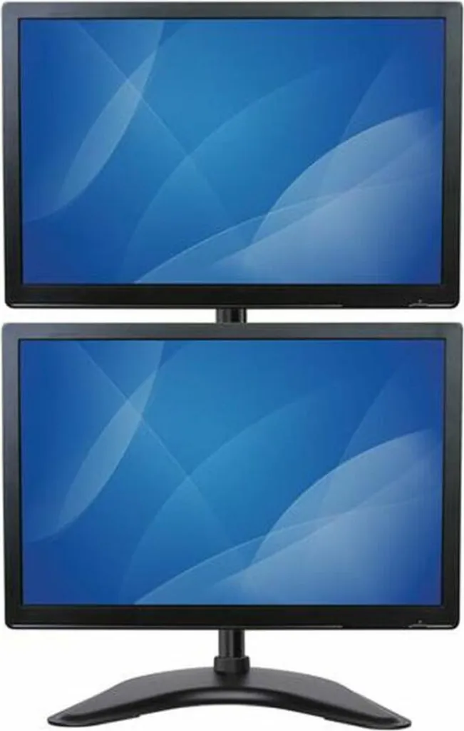 Support Écran Vertical Robuste en Acier - Double Moniteur Ajustable - 6