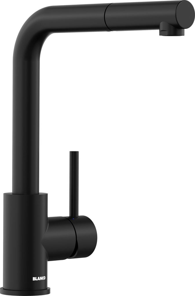 Blanco Küchenarmatur mit Handbrause MILA-S schwarz matt 526660